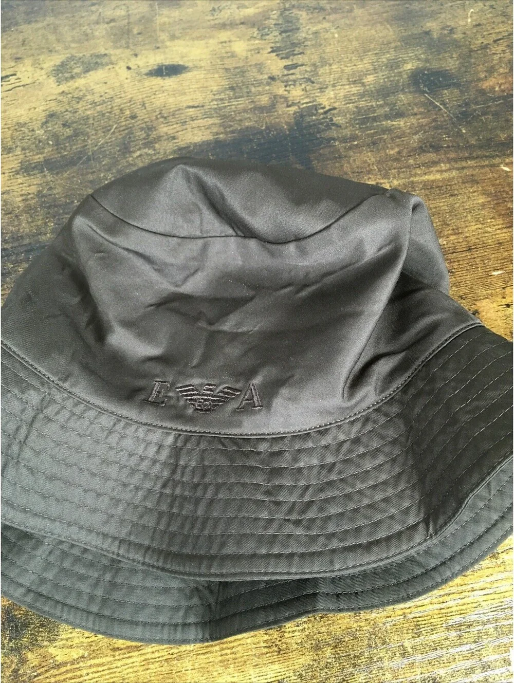Emporio Armani Bucket Hat Brown Made In Italy Size 58 Vintage- RARE